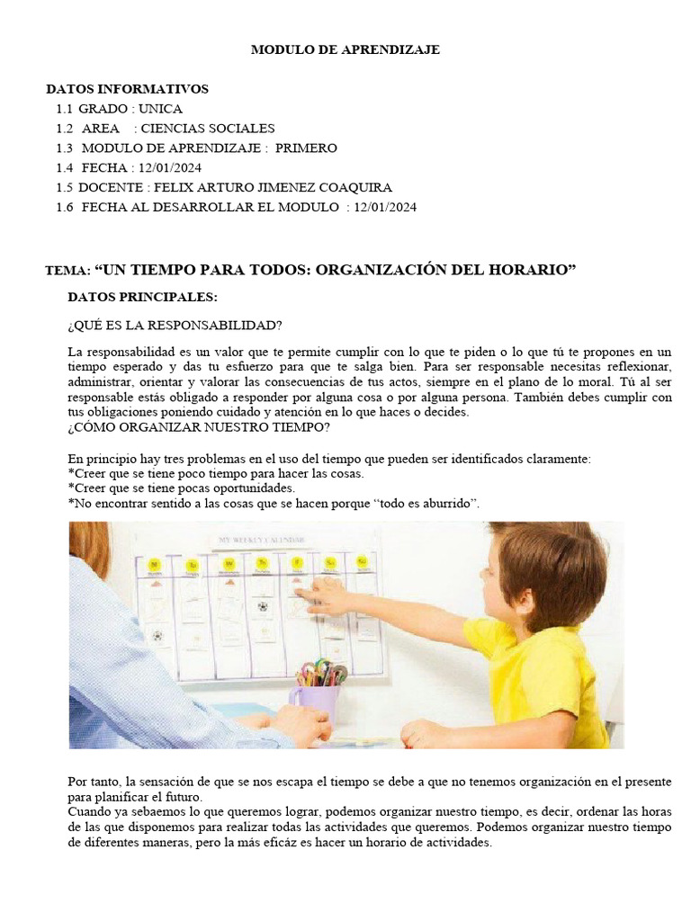 Modulo De Aprendizaje 01 Pdf Aprendizaje