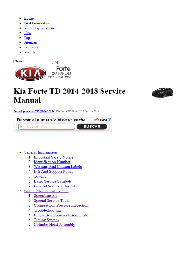 2015 KIA FORTE OWNERS MANUAL PDF intelligence overview