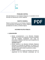 Lineas de Acciones Politica Pública - Asuntos Religiosos