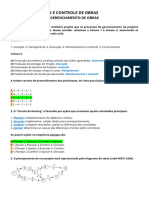 Planejamento e Controle de Obras