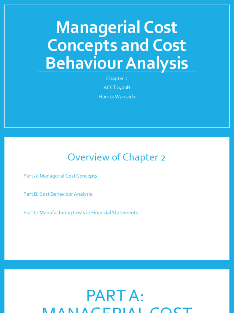 Cost Behavior and Classification Overview | PDF | Cost | Expense
