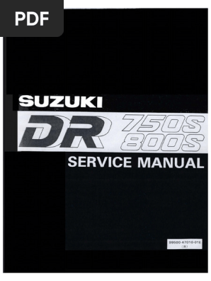 DR 750-800 S Big Service Manual | PDF | Technology & Engineering