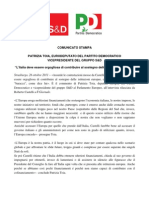 “L’Italia deve essere orgogliosa di contribuire al sostegno delle istituzioni europee”