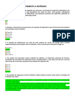 Prevenção e Combate A Incêndio