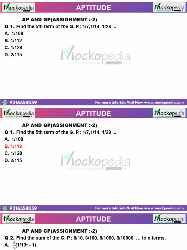 AP and GP 2 100 Min | PDF | Mean | Analysis