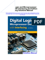Ebook Digital Logic and Microprocessor Design With Interfacing 2Nd Edition Hwang Solutions Manual Full Chapter PDF