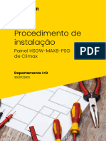 ManualProcedimentoInstalacao Painel HSGW-MAX8-PSG Climax