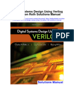 Ebook Digital Systems Design Using Verilog 1St Edition Roth Solutions Manual Full Chapter PDF