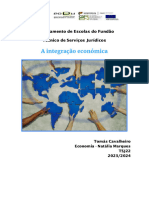 Integração Económica - Economia - Tomás Cavalheiro