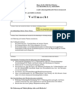 Vollmacht