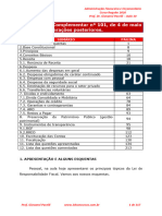 AULA 10: Lei Complementar Nº 101, de 4 de Maio de 2000, e Alterações Posteriores