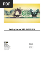 Getting Started With ANSYS EKM