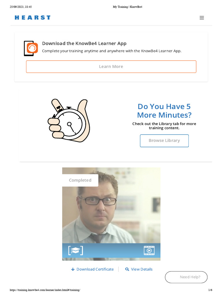 My training knowbe4 pdf computer network world wide web