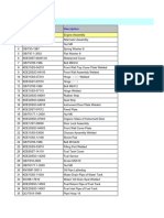 KDE13SS3 Spare Parts List