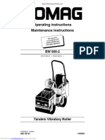 Bomag BW 900-2 Operators and Maintenance Manual