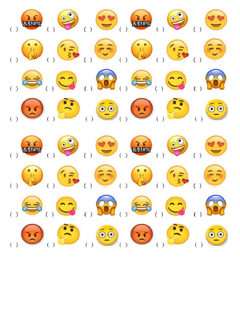 Atividade Emojis Linguagem Nao Verbal | PDF