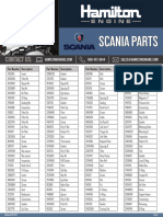 Scania Diesel Engine Parts Catalog