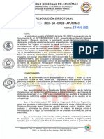 Resolución Directoral: #2023 - GR - Drem - Apurimac