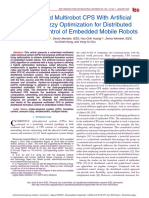 A Networked Multirobot CPS With Artificial Immune Fuzzy Optimization For Distributed Formation Control of Embedded Mobile Robots