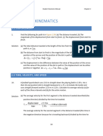 Physics Student SM CH 2 Kinematics