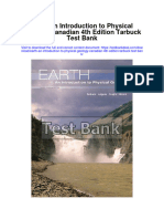 Ebook Earth An Introduction To Physical Geology Canadian 4Th Edition Tarbuck Test Bank Full Chapter PDF