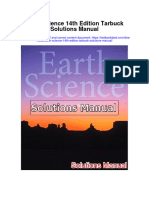 Ebook Earth Science 14Th Edition Tarbuck Solutions Manual Full Chapter PDF