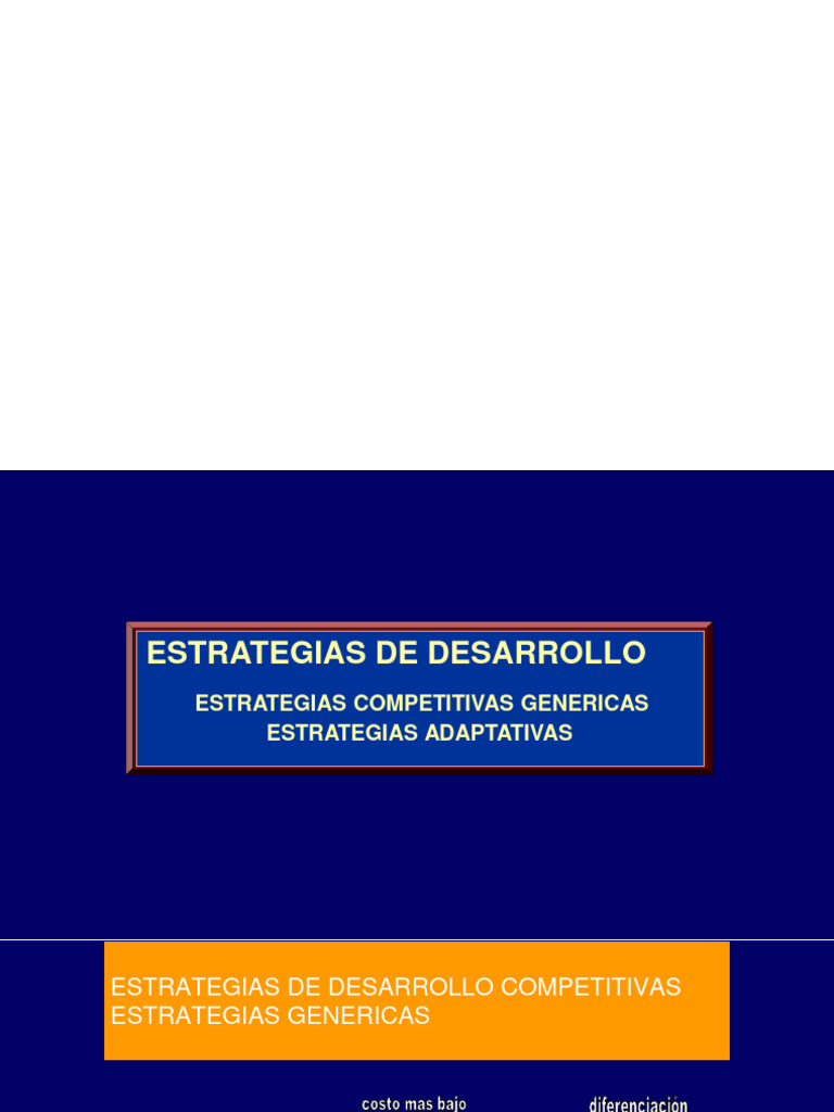 Estrategias Competitivas para el Crecimiento | PDF | Cadena de valor ...