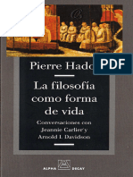 Hadot Pierre La Filosofia Como Forma de-XCR