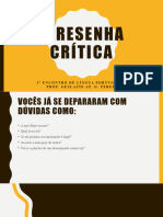 A Resenha Crítica