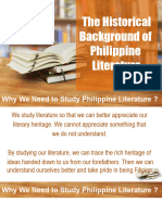 PhilLit-Lesson3 (Historical Background of Philippine Literature)