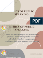 Ethics of Public Speaking