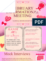 February Informational Meeting