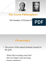 The Greek Philosophers