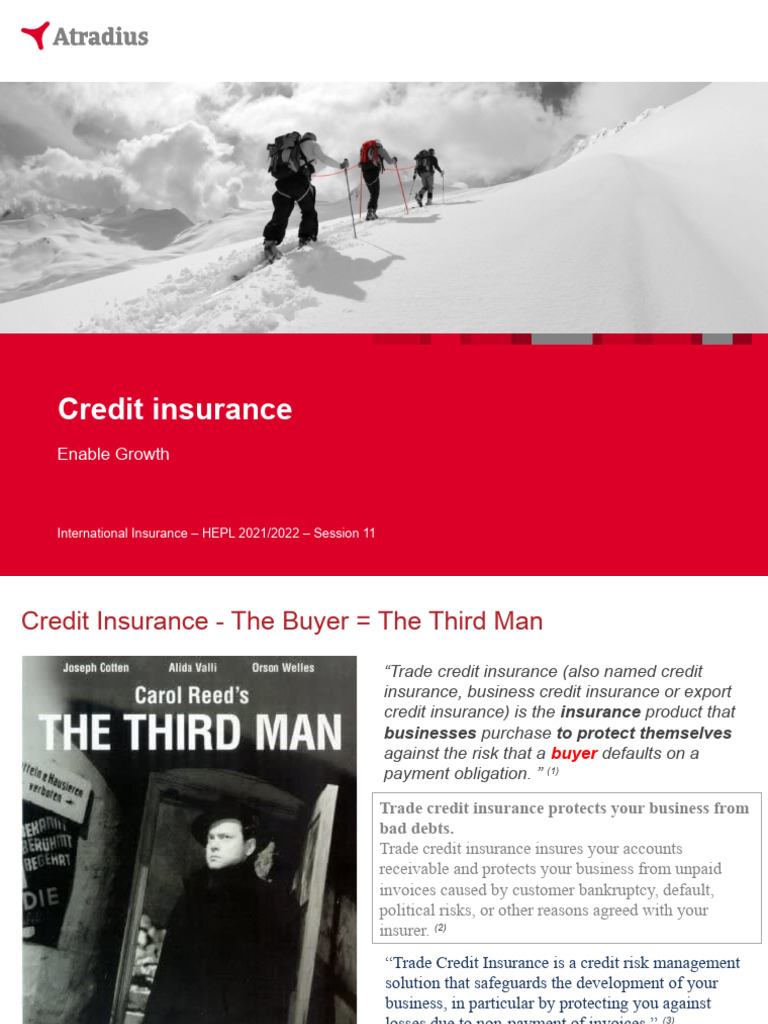 Session 11 - Credit Insurance - Enable Growth | PDF | Credit | Finance ...