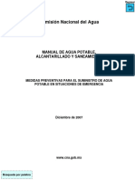 Comisión Nacional Del Agua: Manual de Agua Potable, Alcantarillado Y Saneamiento