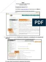 SENA - Pasos para La Consulta de Las Normas de Certificacion de Competencias Laborales