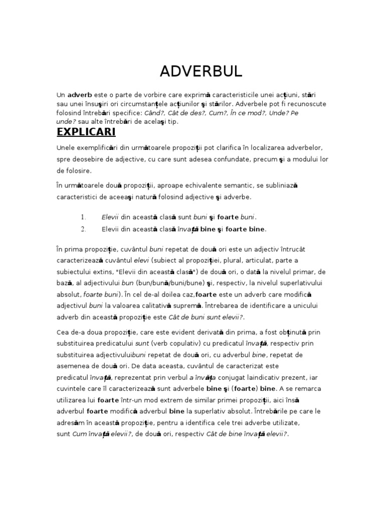 Adverbul Explicari