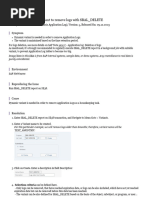 SAP Note 195157: Application Log Cleanup | PDF | Application