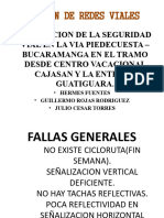 Fallas Generales Via Cajasan - Piedecuesta