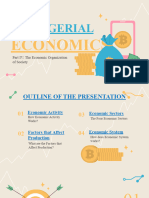 ECO 301B Part IV. The Economic Organization of Society