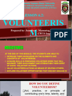 Chapter 6.2 Volunteerism