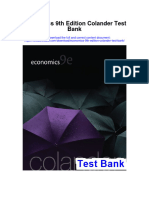Ebook Economics 9Th Edition Colander Test Bank Full Chapter PDF