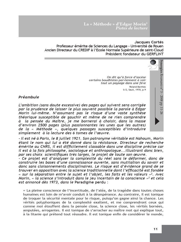 La Methode | PDF | Vérité | Complexité