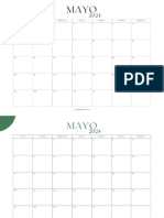 Calendarios Mayo 2024