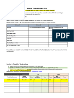 Module Three Wellness Plan