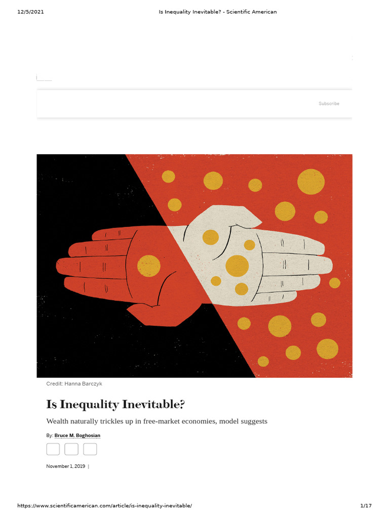 Is Inequality Inevitable Scientific American Pdf Economic