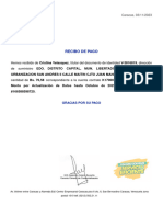 Recibo de Pago: Urbanizacion San Andres Ii Calle Maitin Cjto Juan Manuel Cajigal Edif 9, La