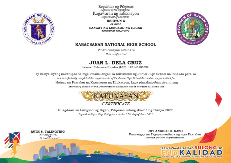 Sample Moving Up certificate PDF Sample Moving Up certificate PDF