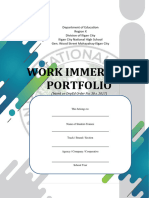Work Immersion Portfolio 2022