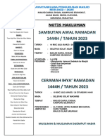 NOTIS Awal Ramadan 2023